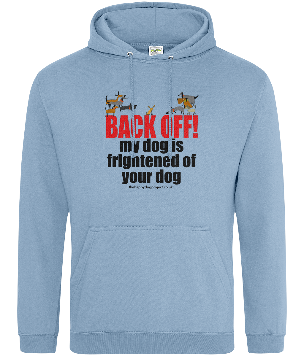 BACK OFF! - Printed front and back, Unisex hoodie