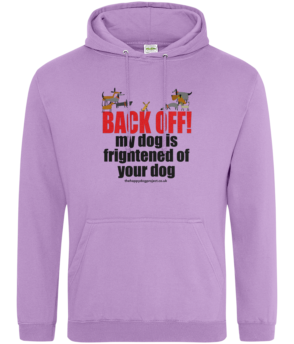 BACK OFF! - Printed front and back, Unisex hoodie