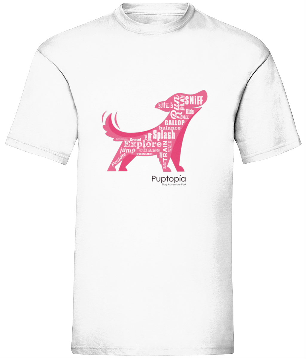 Puptopia Run, Splash, Sniff t shirt
