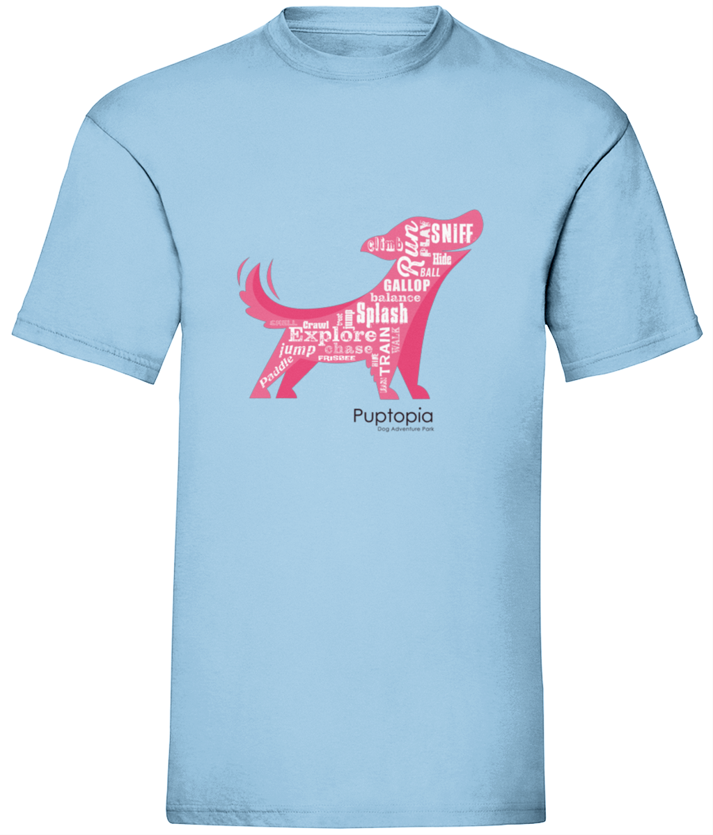 Puptopia Run, Splash, Sniff t shirt