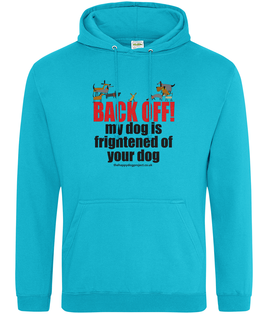 BACK OFF! - Printed front and back, Unisex hoodie