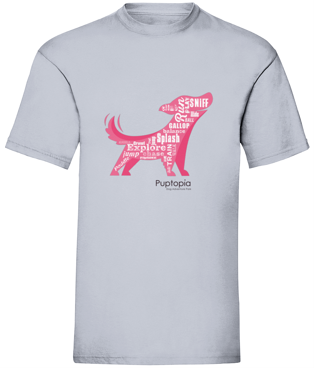 Puptopia Run, Splash, Sniff t shirt