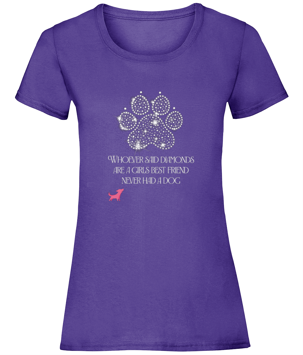 Dogs not Diamonds womens t shirt