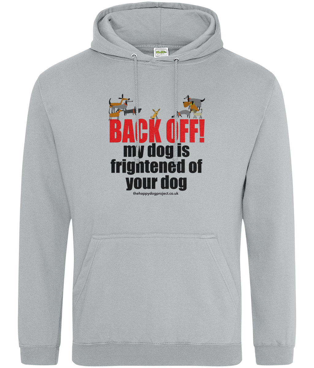 BACK OFF! - Printed front and back, Unisex hoodie