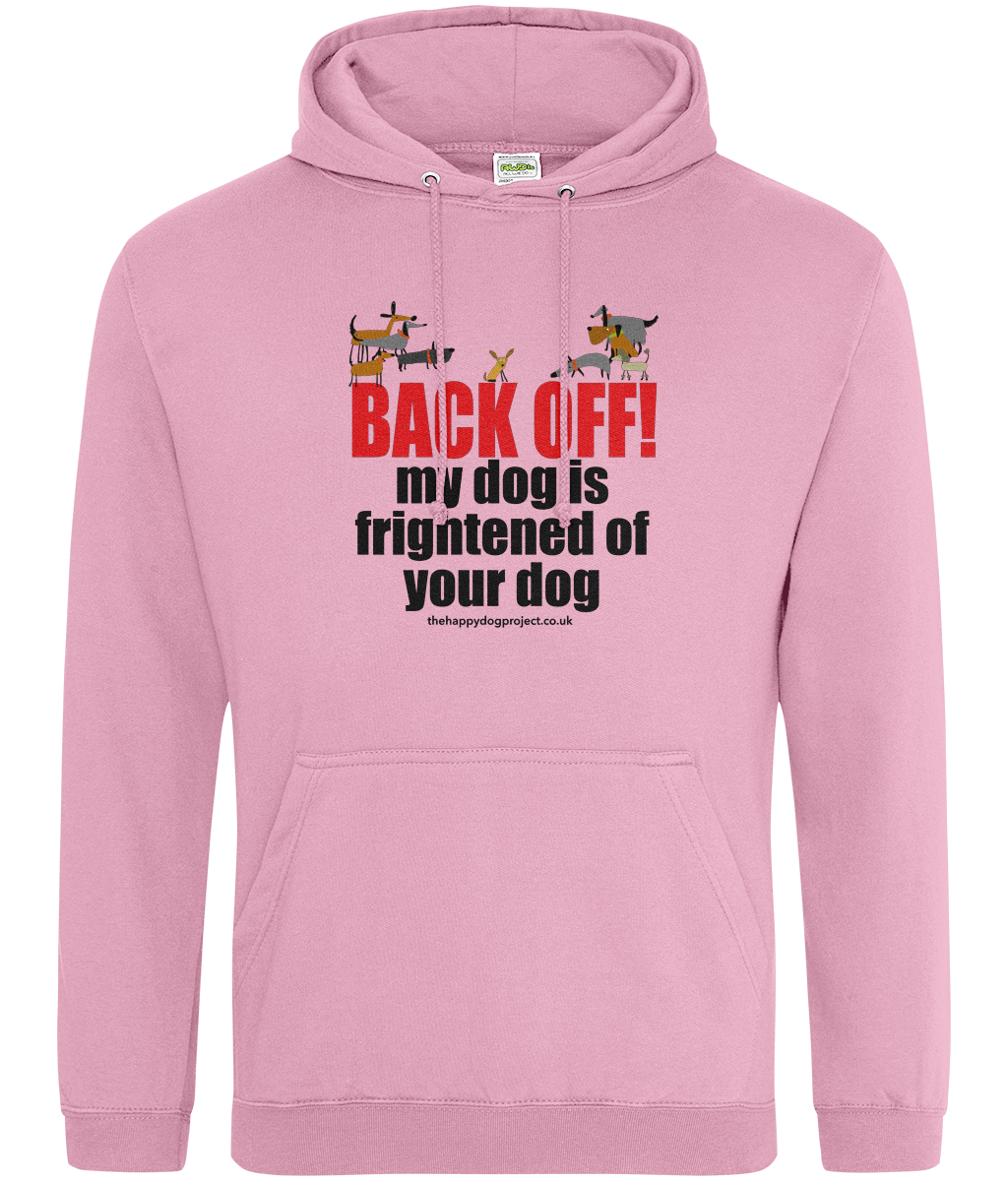 BACK OFF! - Printed front and back, Unisex hoodie