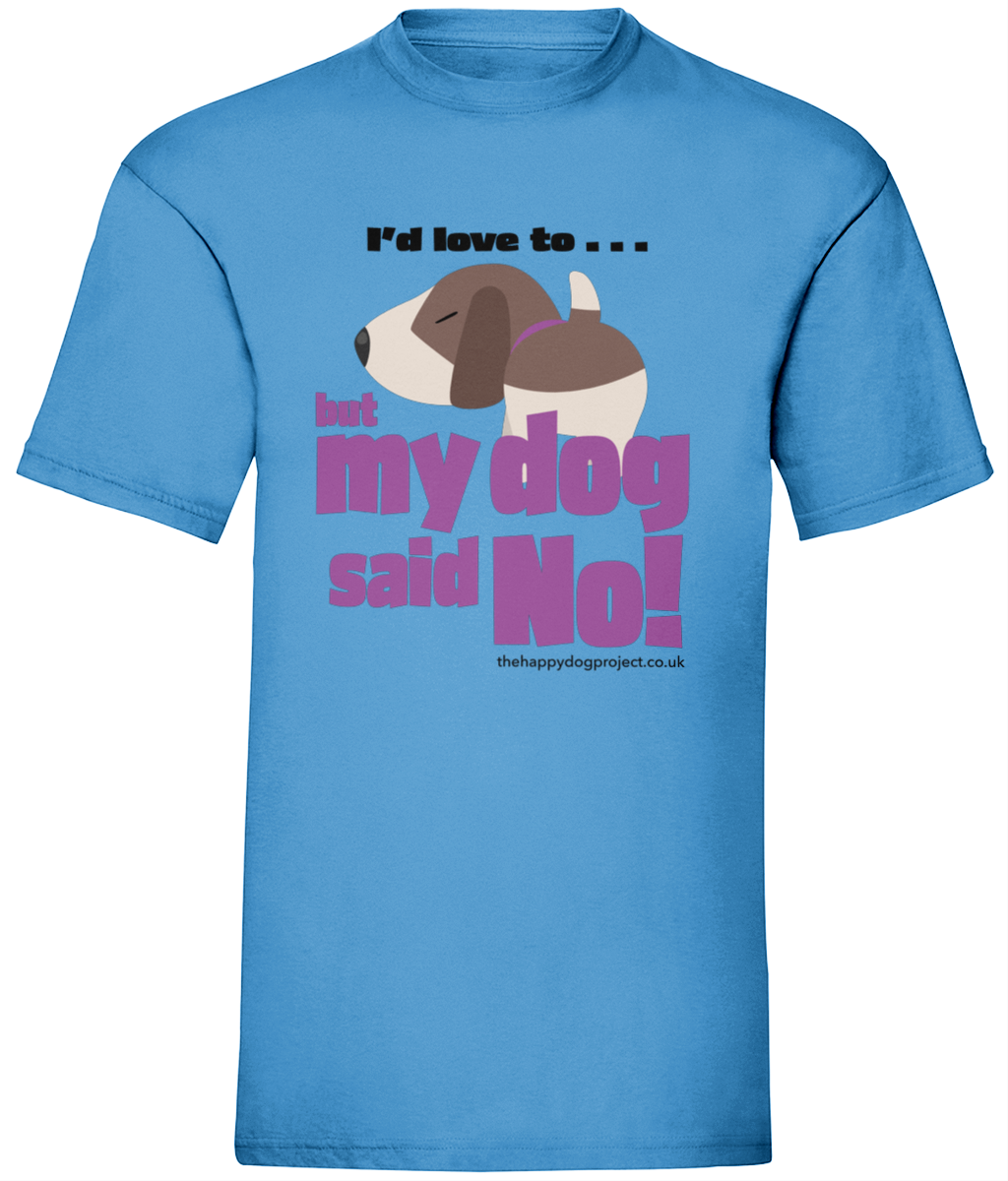 My dog said no - cute dog purple