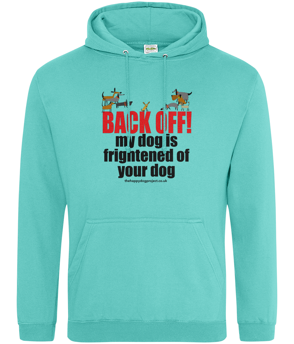 BACK OFF! - Printed front and back, Unisex hoodie