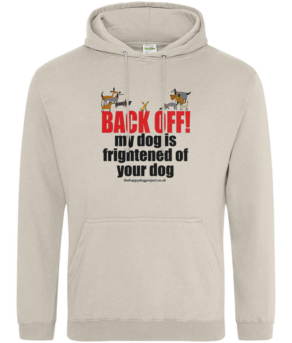 BACK OFF! - Printed front and back, Unisex hoodie