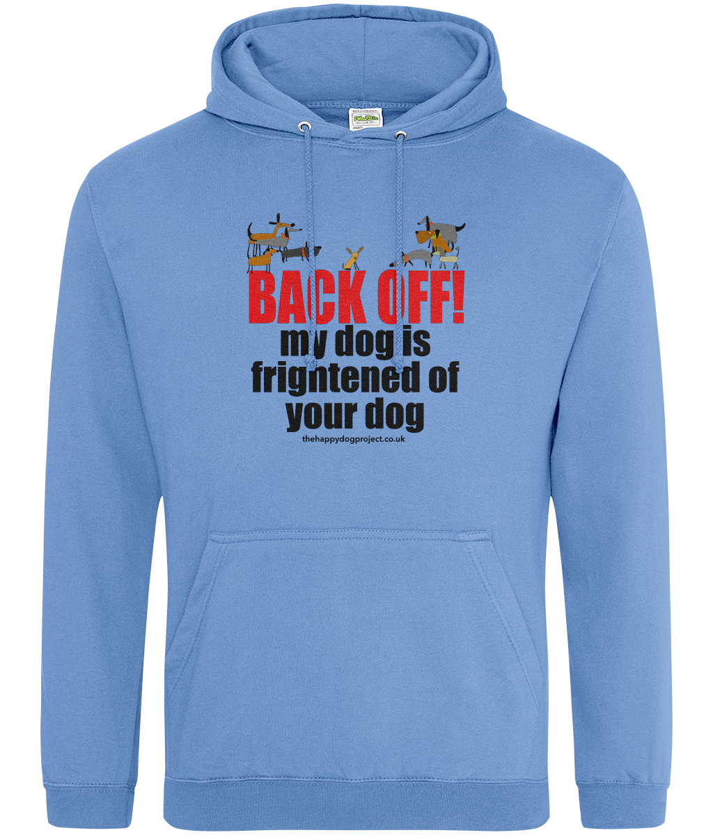 BACK OFF! - Printed front and back, Unisex hoodie