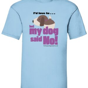 I'd love to but my dog said no - purple